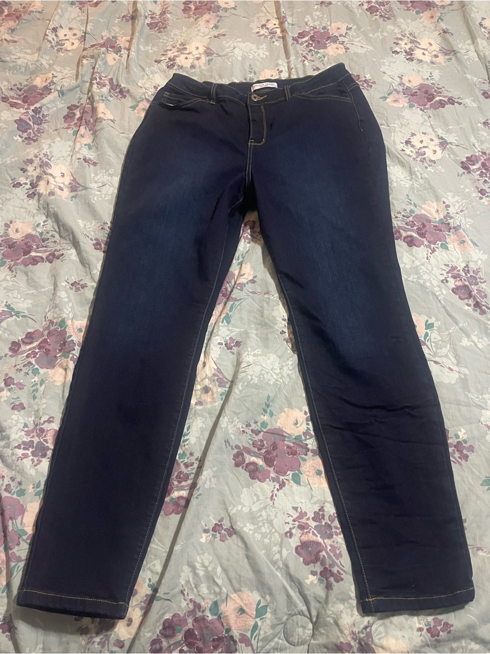 Encore Jeans Women's Skinny Jeans - Dark Blue